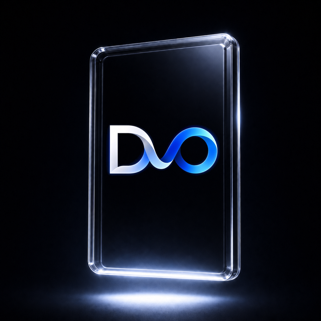 DUO 리본에 오리지널 블루 그라디언트가 흐르는 글래스 AlphaDuo.pro SBT